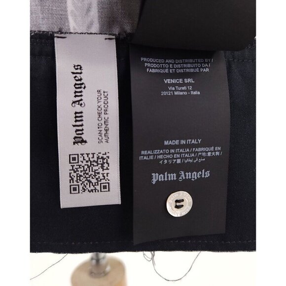 Palm Angels Allover Palm Print Pullover Shirt Size 48 M Oversized Mens New - Picture 10 of 13